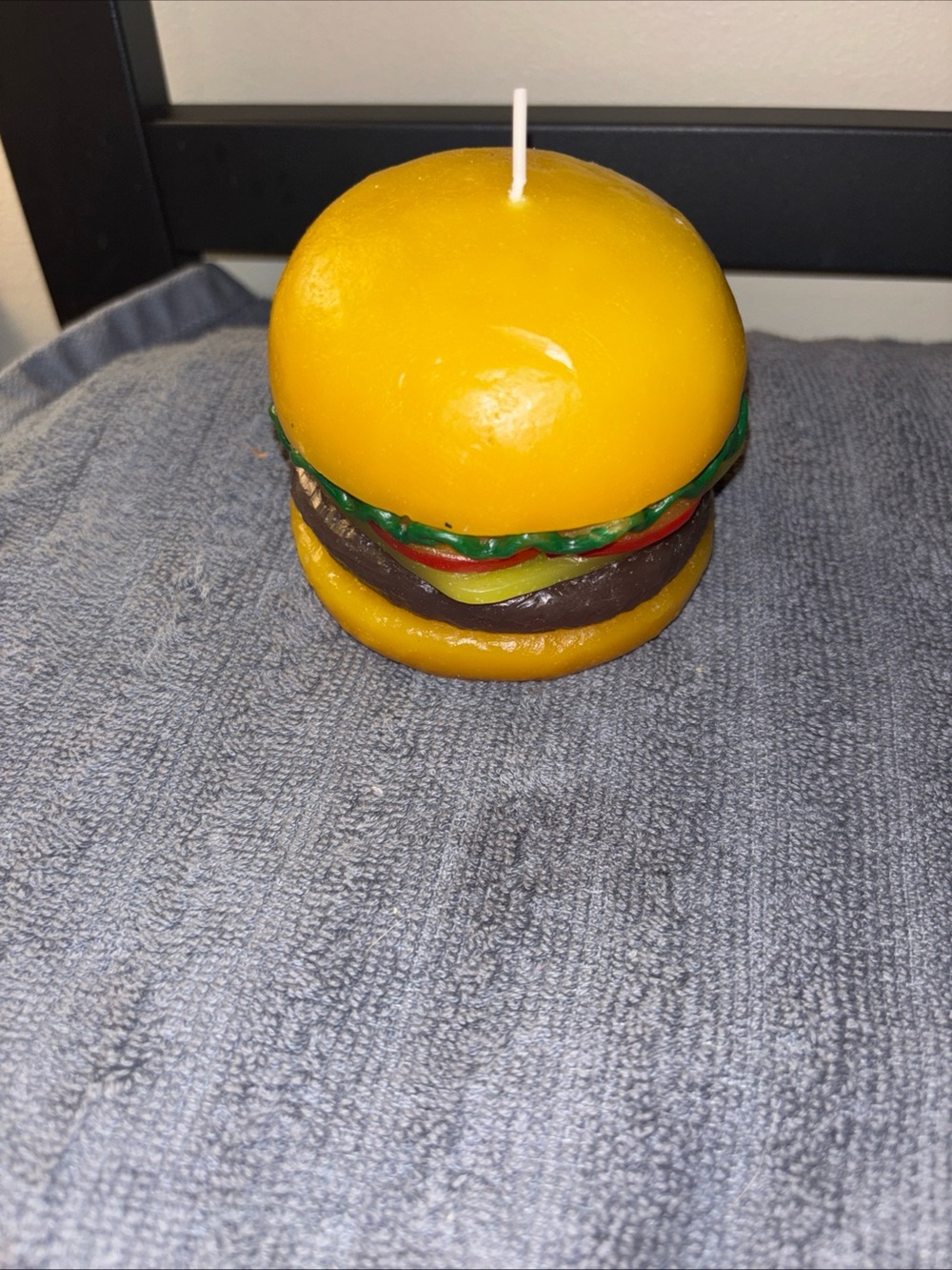 Room Essentials Yellow Hamburger Figural Scented Candle